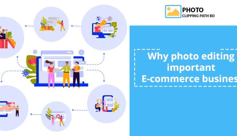Why is photo editing important for an e-commerce business?