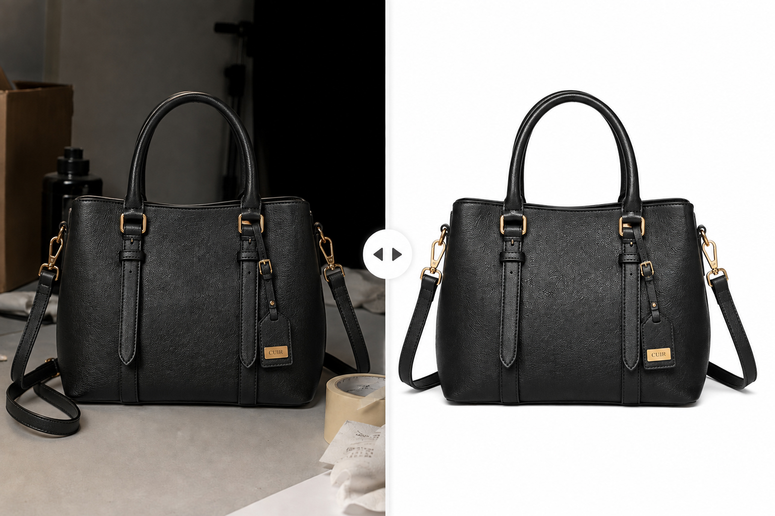 Before and after clipping path service showing product background removal - Clipping Path Service