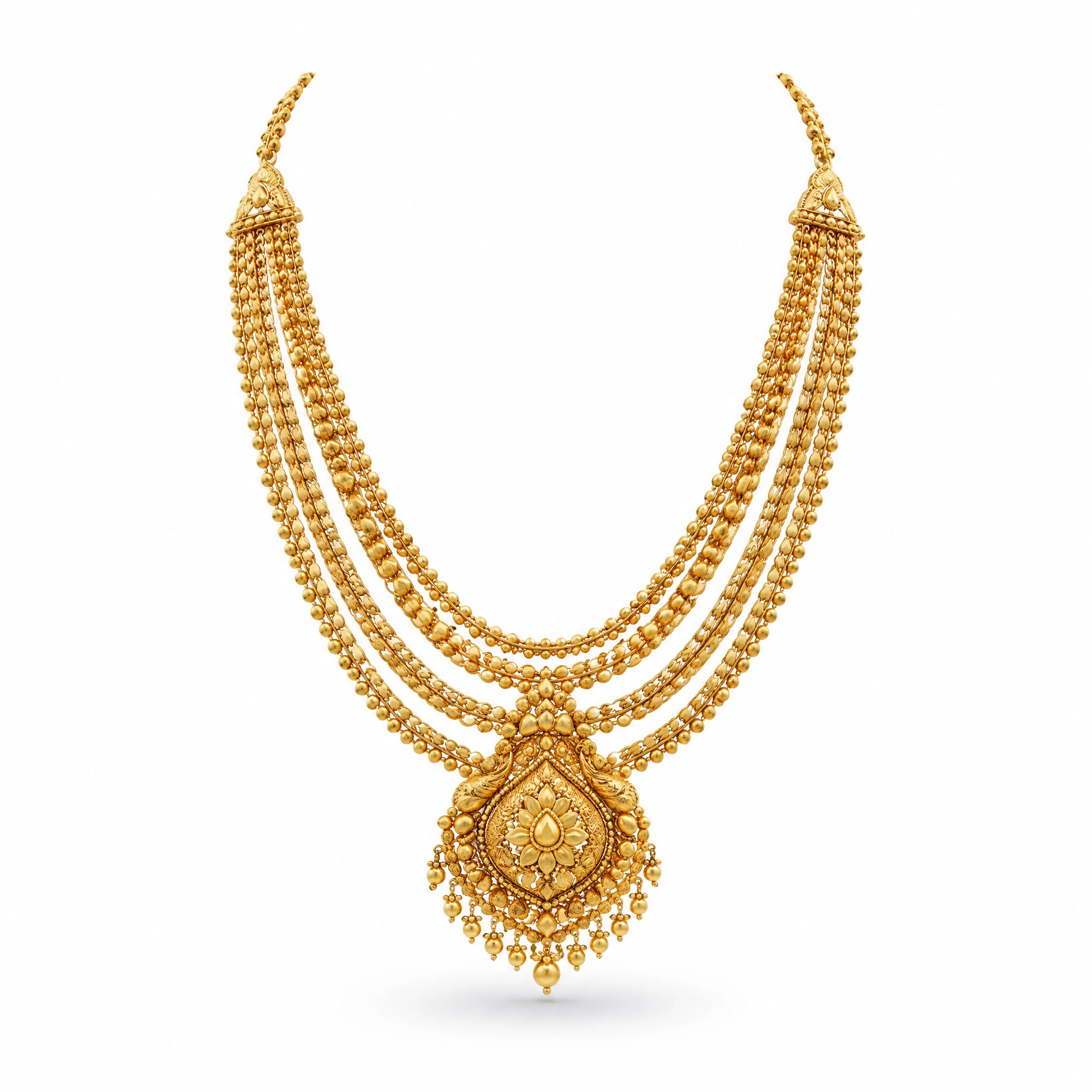 Clipping path service for heavy necklace