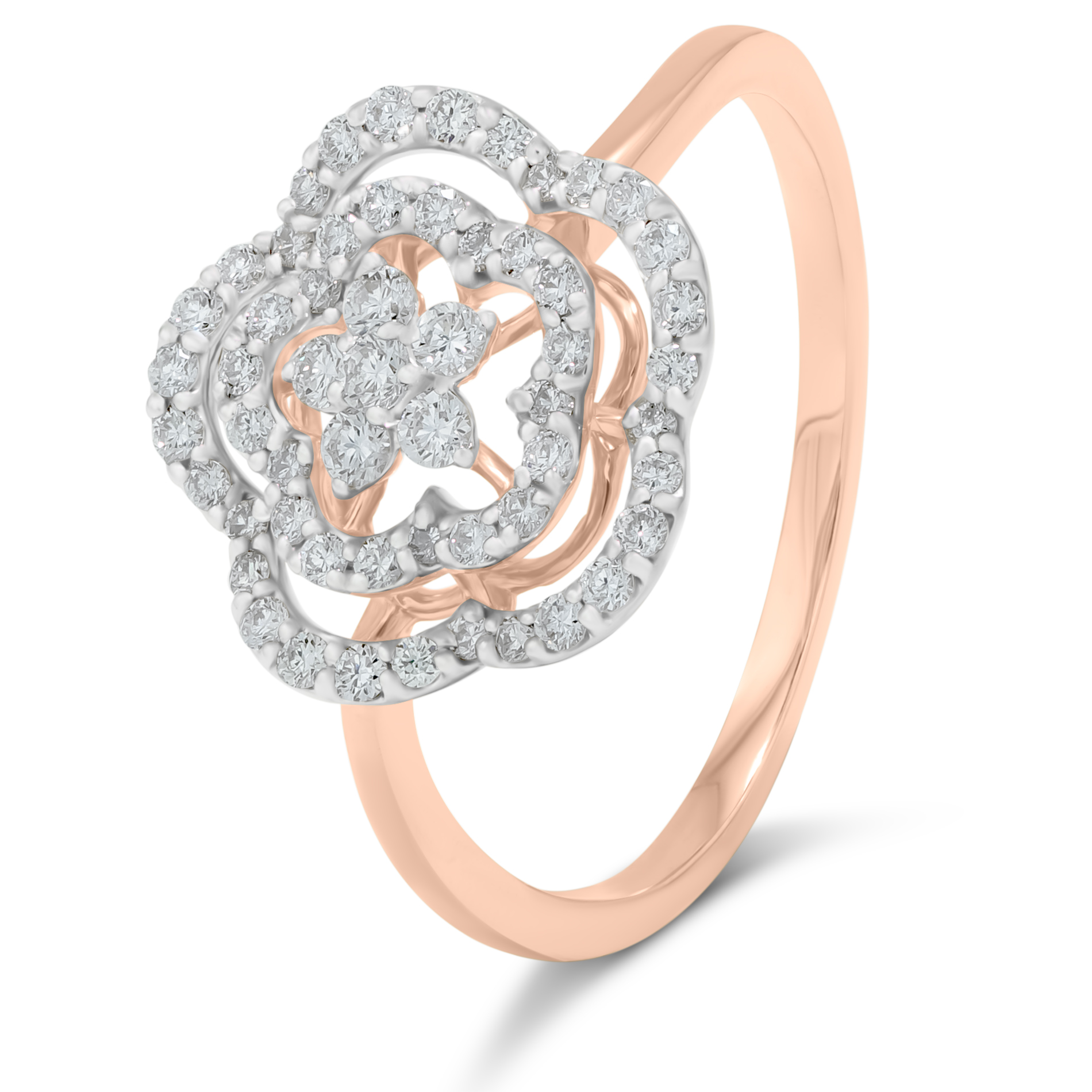 After: retouched rose gold jewelry