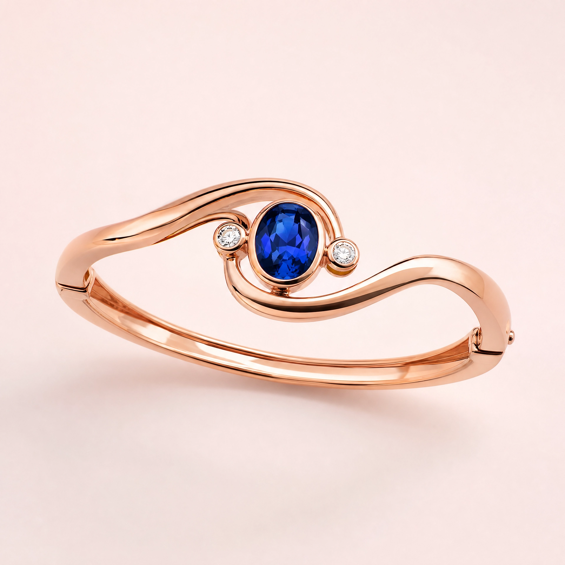 Jewelry retouching - sapphire bangle