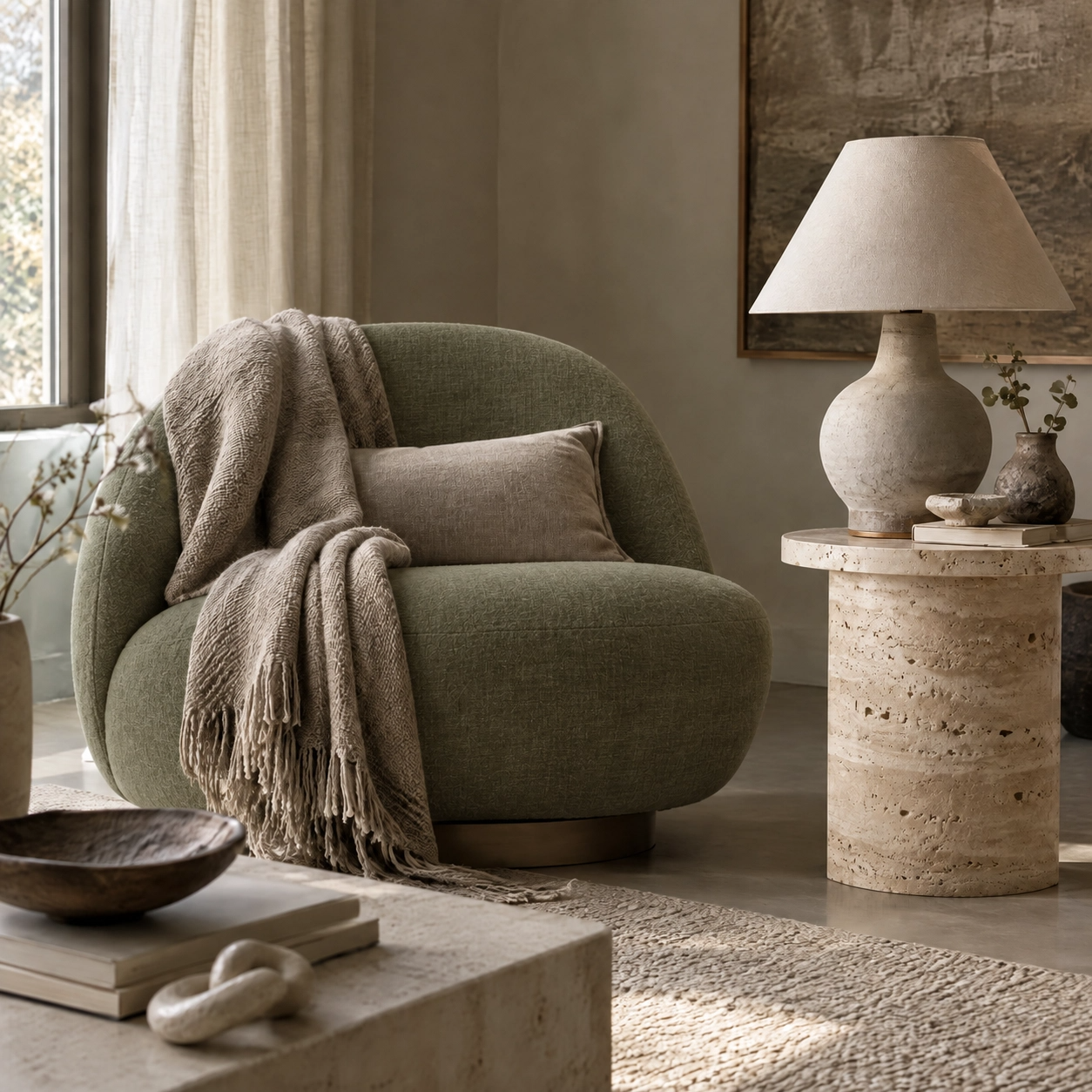 Furniture and home decor after clipping path